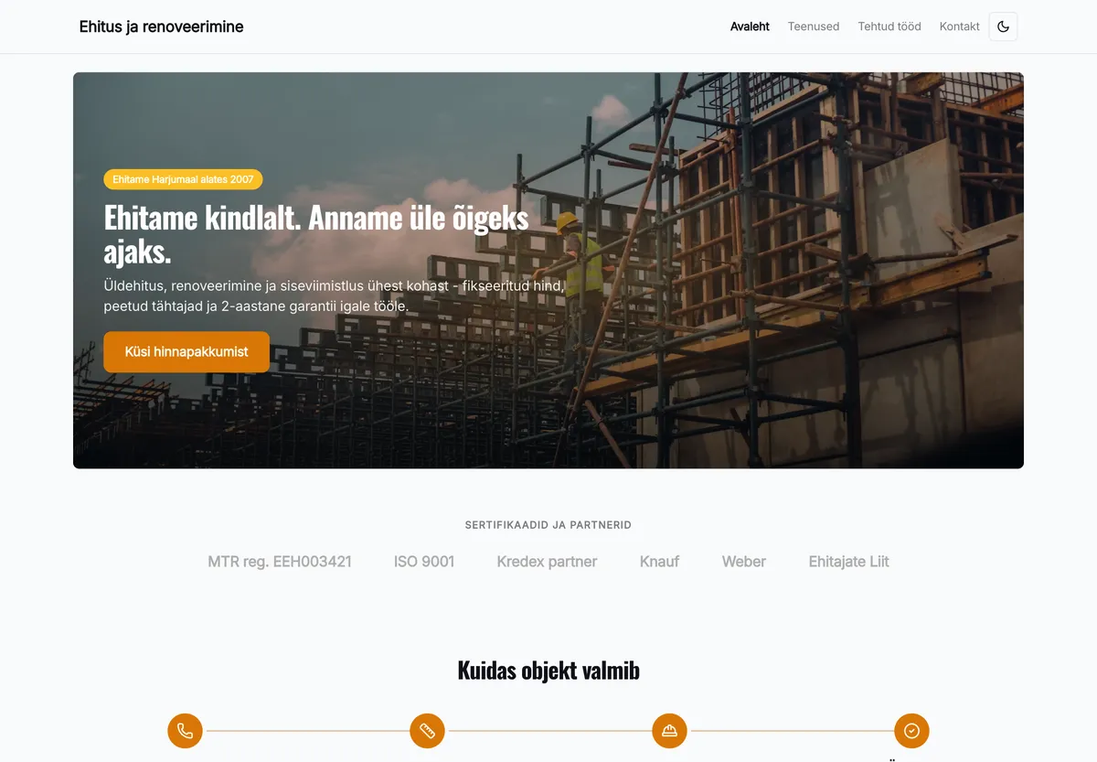Construction & renovation